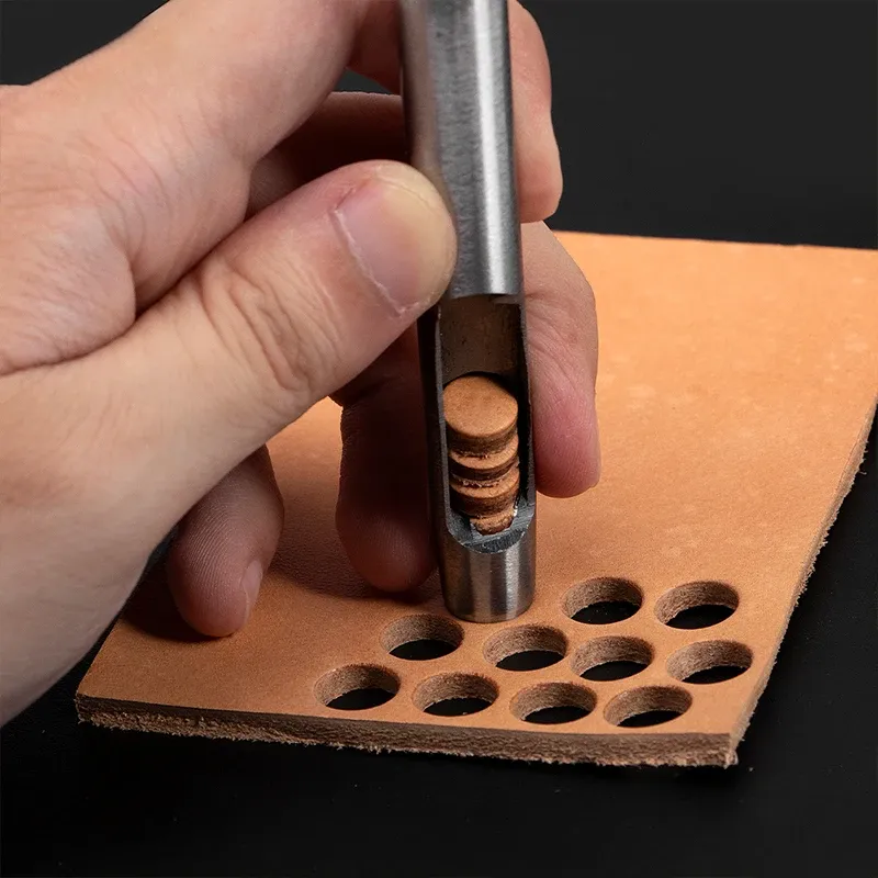 1 à 15 poinçons ronds pour maroquinerie et ceintures