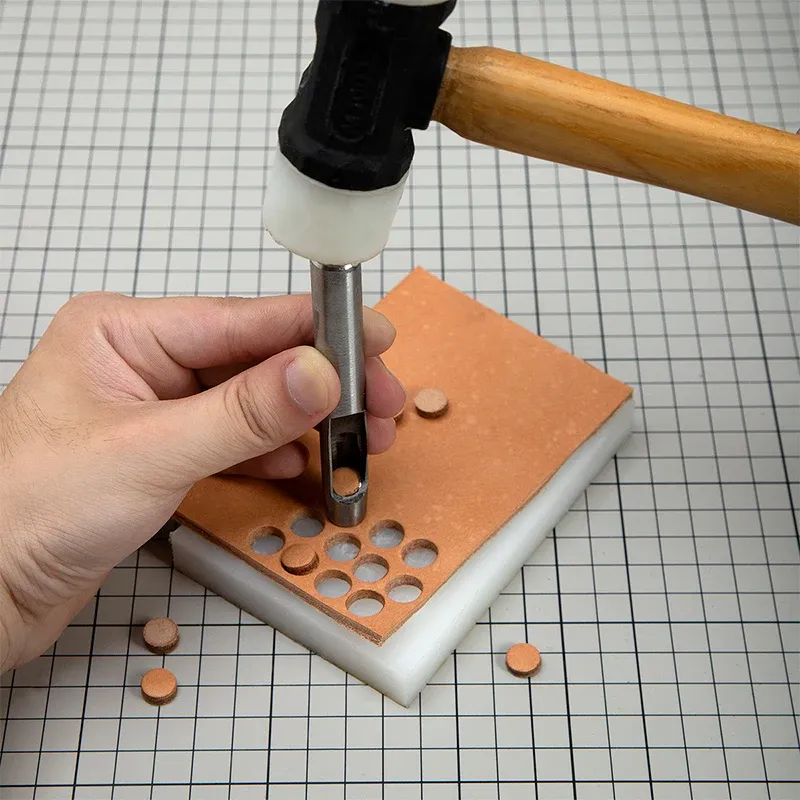 1 à 15 poinçons ronds pour maroquinerie et ceintures