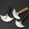 1 couteau demi-rond pour découpe et finition du cuir – 2