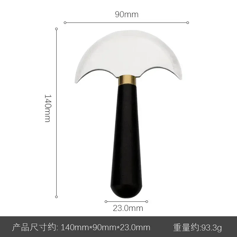 1 couteau demi-rond pour découpe et finition du cuir
