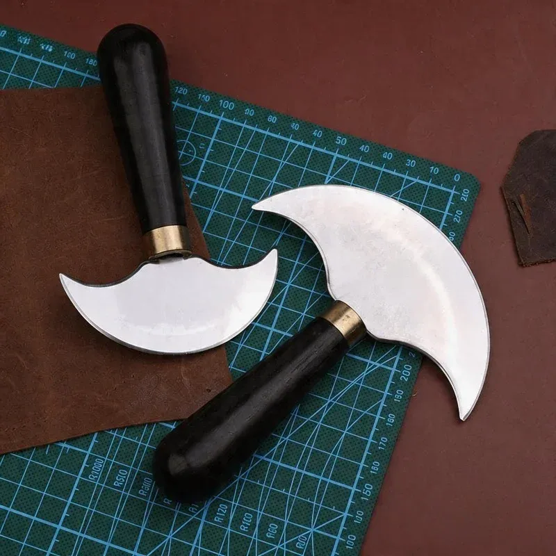 1 couteau demi-rond pour découpe et finition du cuir