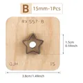 1 matrice découpe étoile pour cuir 15 à 55 mm – Couleur 15mm-1Pcs