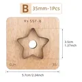 1 matrice découpe étoile pour cuir 15 à 55 mm – Couleur 35mm-1Pcs