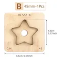 1 matrice découpe étoile pour cuir 15 à 55 mm – Couleur 45mm-1Pcs