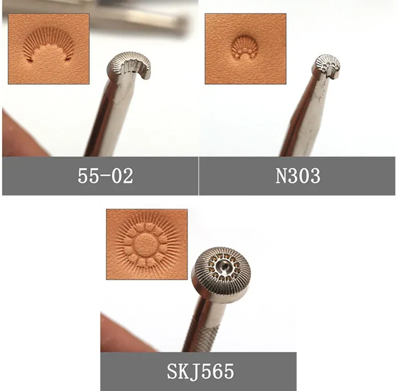 1 outil timbres cuir peau de poisson pour artisanat