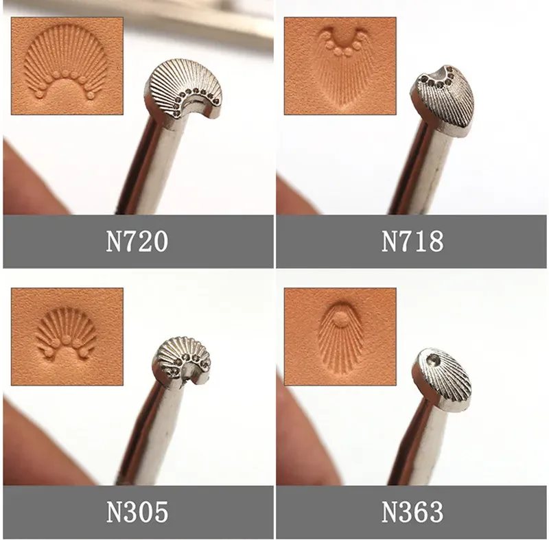 1 outil timbres cuir peau de poisson pour artisanat