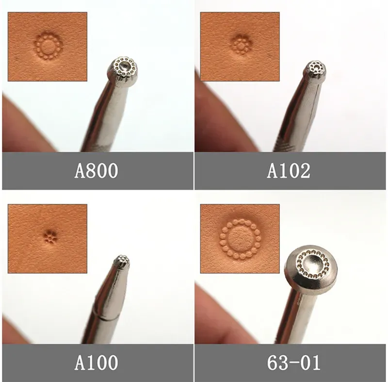 1 outil timbres cuir peau de poisson pour artisanat