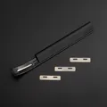 1 set biseauteurs métal pour amincir le cuir – Couleur Black - 1Set