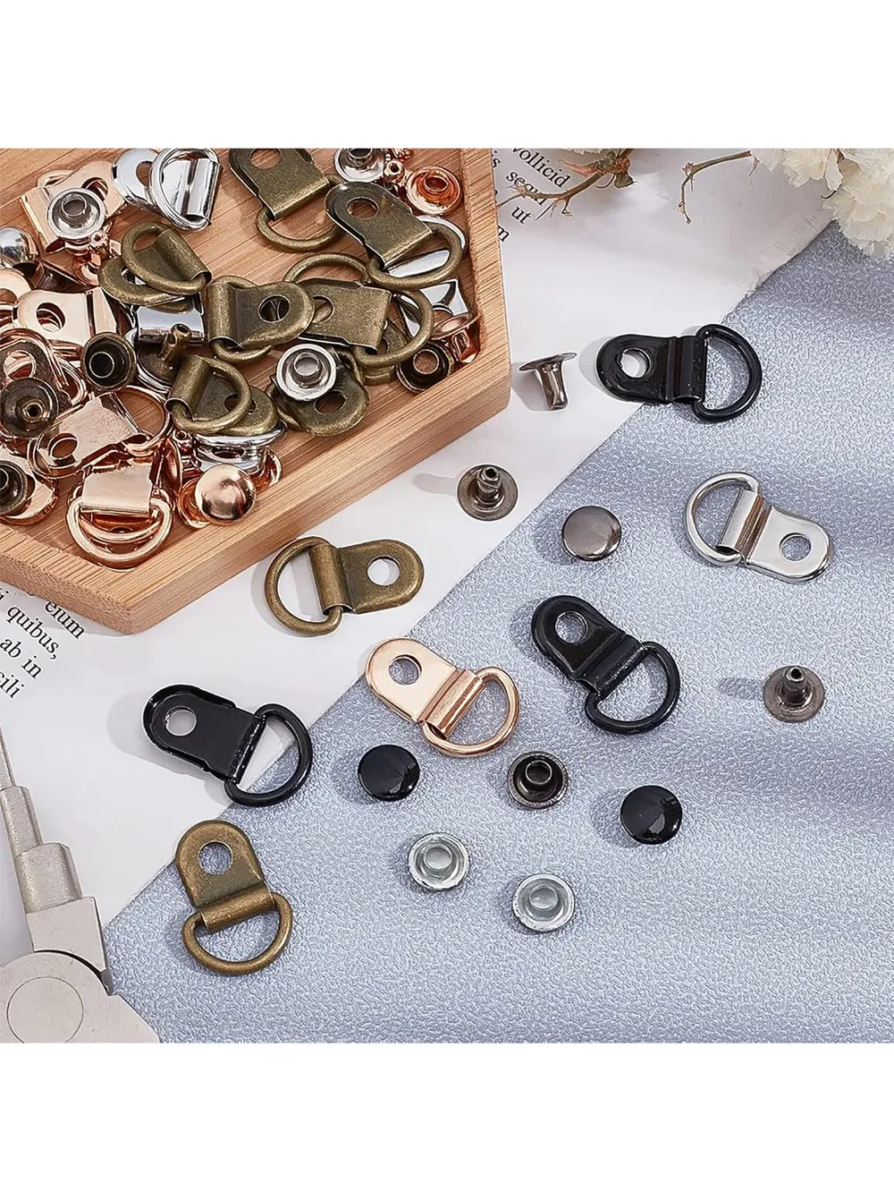 10 jeux d'œillets en cuivre avec rivets pour chaussures