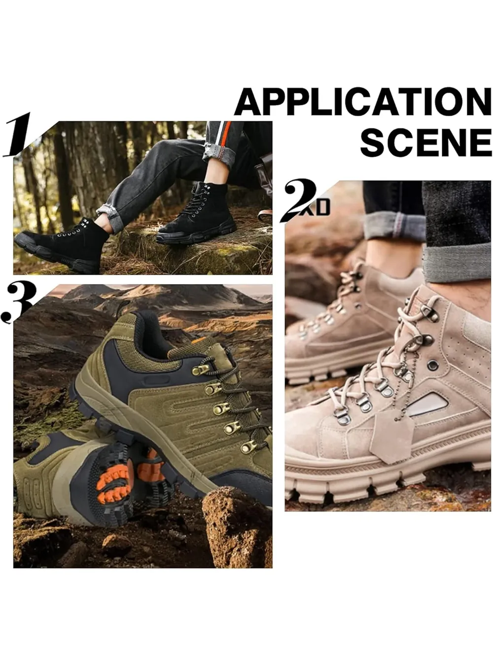 10 jeux d'œillets en cuivre avec rivets pour chaussures