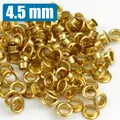 100 jeux œillets laiton 3,5 à 4 mm avec rondelle – Couleur 4.5mm Lightgold