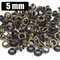 100 jeux œillets laiton 3,5 à 4 mm avec rondelle – Couleur 5mm Bronze