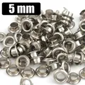 100 jeux œillets laiton 3,5 à 4 mm avec rondelle – Couleur 5mm Silver