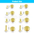 100 jeux rivets simple corps 5 à 10 mm pour cuir – 2