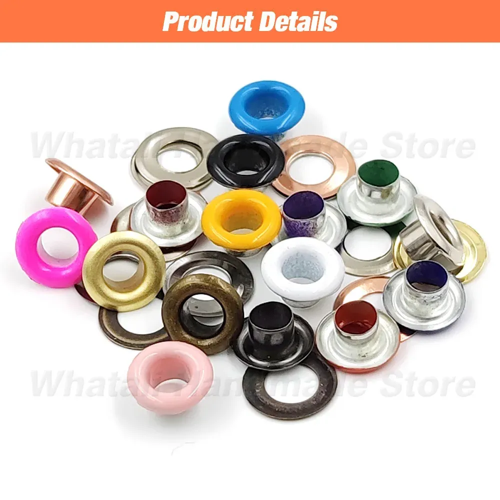 100 œillets métalliques 4 mm pour maroquinerie et accessoires