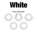 100 œillets métalliques 4 mm pour maroquinerie et accessoires – Couleur white