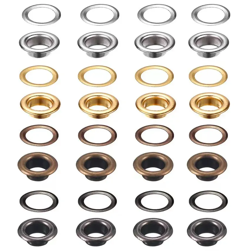 100 ou 200 jeux œillets 6 mm pour maroquinerie