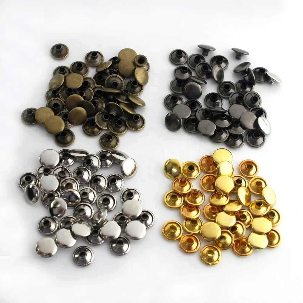 100 rivets métal 3 à 10 mm pour maroquinerie et accessoires