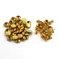 100 rivets métal 3 à 10 mm pour maroquinerie et accessoires – Couleur Laiton antique (or)