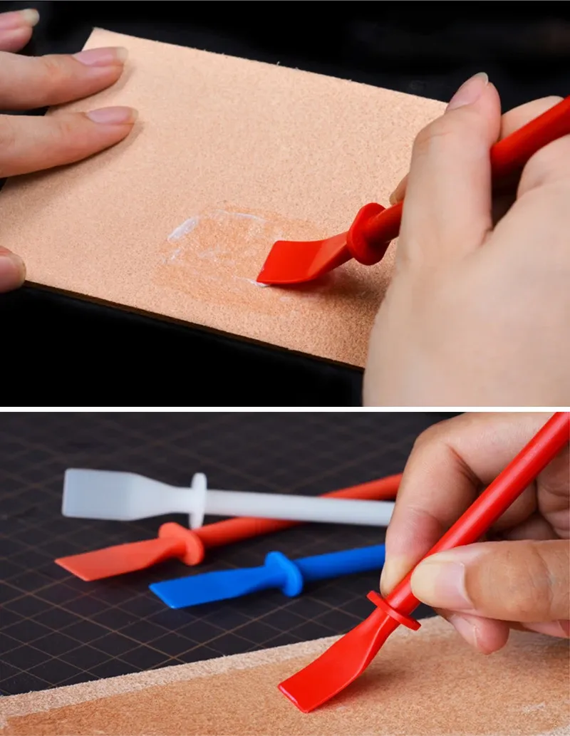2 outils application colle pour maroquinerie