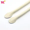 2 sangles cuir vache 40 à 60 cm pour sacs – Couleur Cream