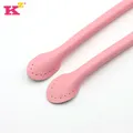 2 sangles cuir vache 40 à 60 cm pour sacs – Couleur Pink