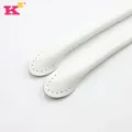 2 sangles cuir vache 40 à 60 cm pour sacs – Couleur White