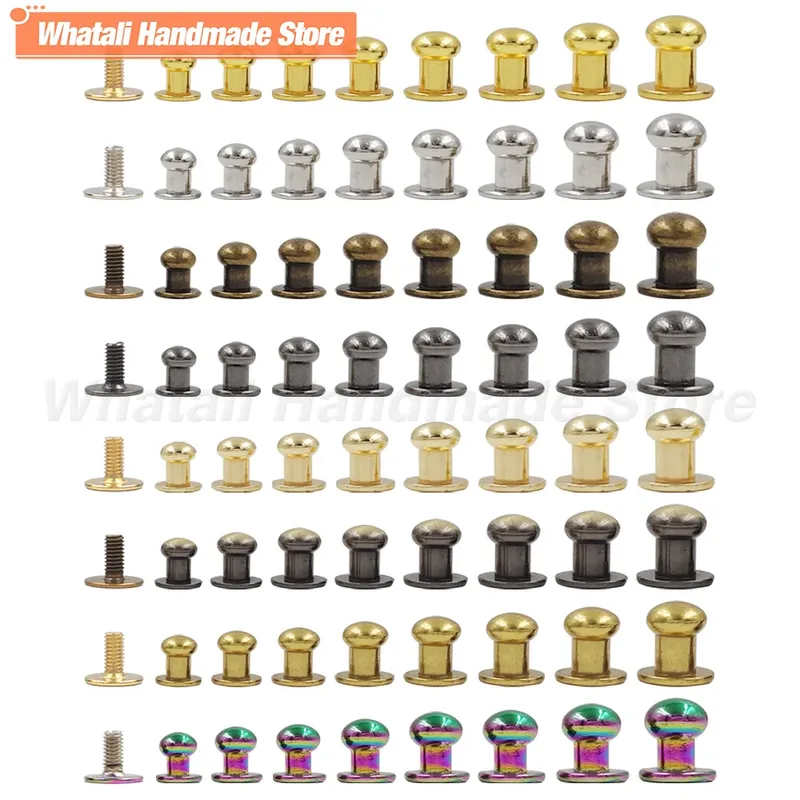20 jeux rivets tête ronde pour maroquinerie