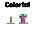 20 jeux rivets tête ronde pour maroquinerie – Couleur Colorful