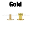 20 jeux rivets tête ronde pour maroquinerie – Couleur Gold
