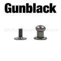 20 jeux rivets tête ronde pour maroquinerie – Couleur Gunblack