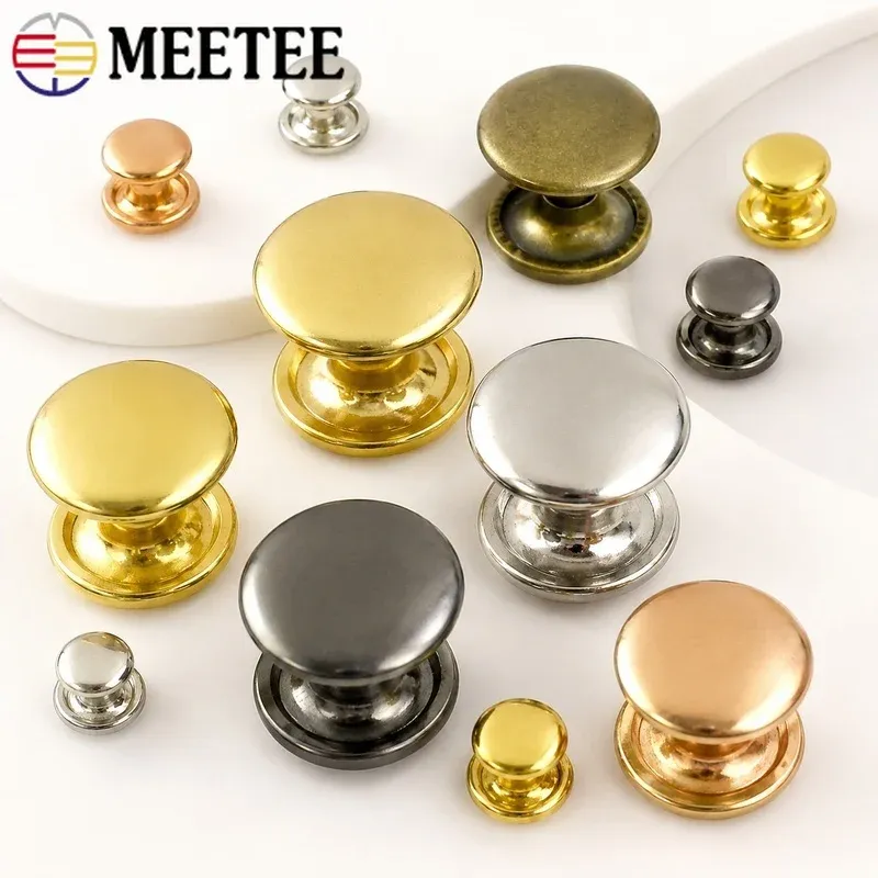 200 jeux rivets double corps 6 à 12 mm pour cuir