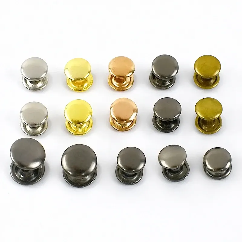 200 jeux rivets double corps 6 à 12 mm pour cuir