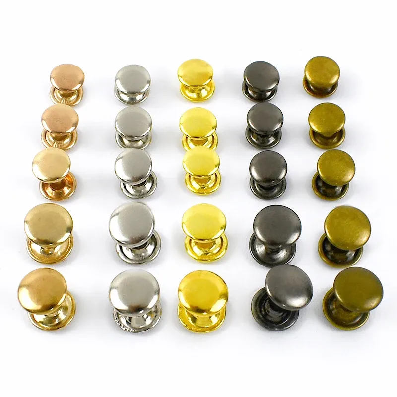 200 jeux rivets double corps 6 à 12 mm pour cuir