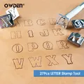 27 tampons cuir lettres alphabet 19 mm pour artisanat – 1