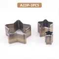 3 matrices découpe cuir forme cœur pour artisanat – Couleur A23P-3PCS