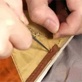 3 poinçons à manche bois pour artisanat cuir – 6