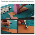 3 tampons de gravure pour texture de fond cuir – 6