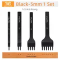 4 pièces ciseaux diamant 3 à 6 mm pour maroquinerie – Couleur 1st Black 5mm 1 Set
