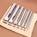 5 perforateurs ovales en acier pour cuir – 1
