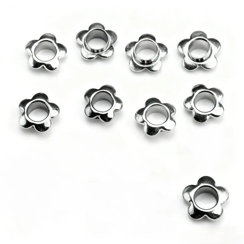50 œillets floraux fer pour réparation cuir