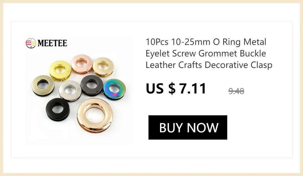 50 œillets métal 3,5 à 10 mm pour maroquinerie