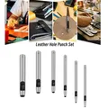 6 perforateurs ronds creux en acier pour cuir – 3