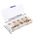 650 rivets creux laiton M0,9 à M5 pour reliure – 6