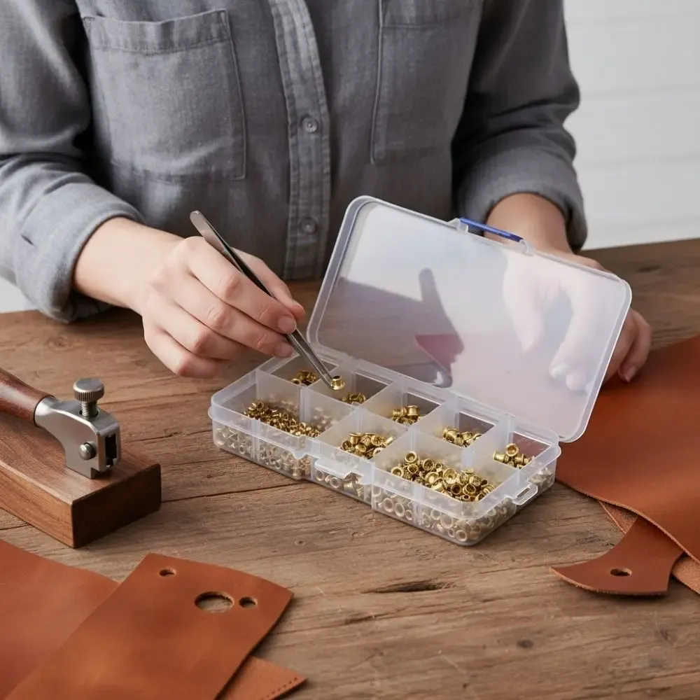 650 rivets creux laiton M0,9 à M5 pour reliure