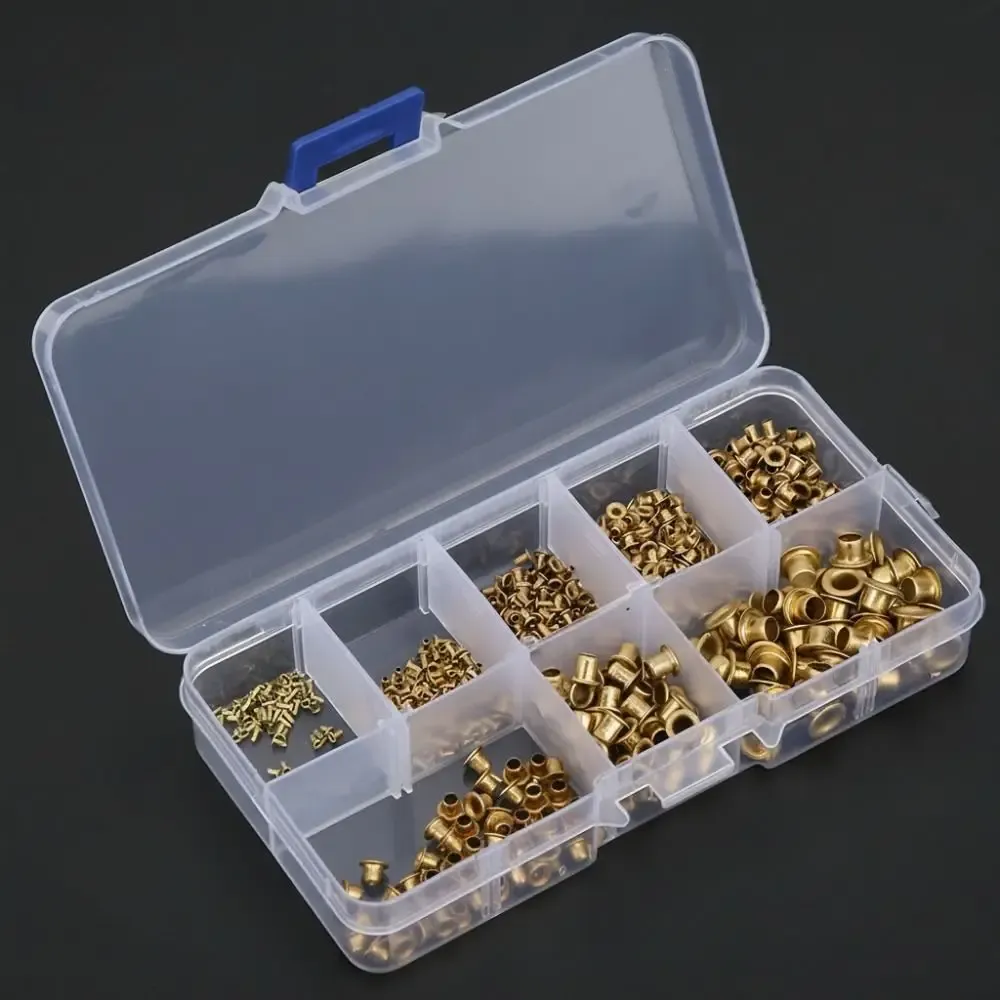650 rivets creux laiton M0,9 à M5 pour reliure