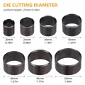 7 matrices découpe cuir rond pour artisanat – Couleur 7 Pcs