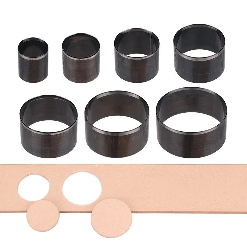 7 matrices découpe cuir rond pour artisanat