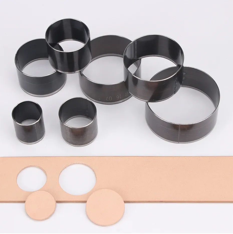 7 matrices découpe cuir rond pour artisanat