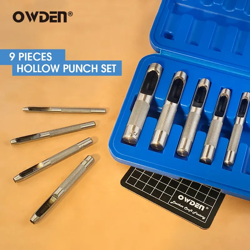 9 perforateurs cuir pour maroquinerie et ceintures